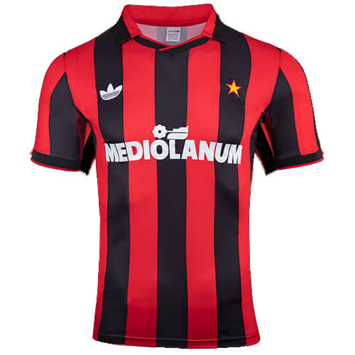 AC Milan Fodboldtrøjer Retro Hjemmebanesæt 1991-1992 Kort ærmer AC Milan Fodboldtrøjer Retro Hjemmebanesæt 1991-1992 Kort ærmer